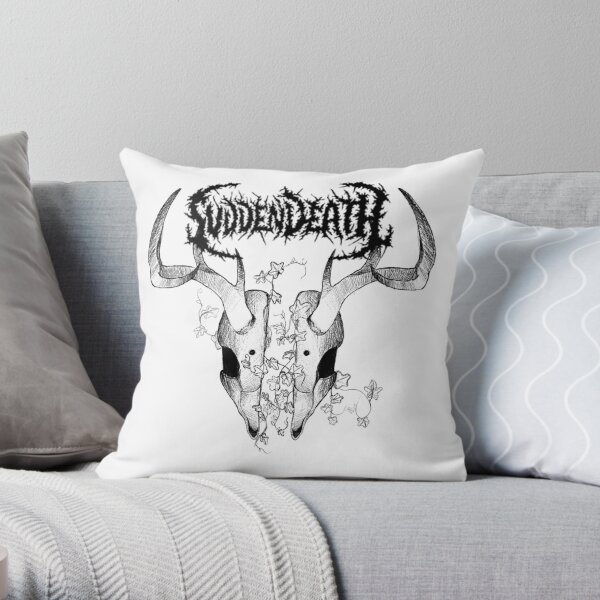 svddendeath logo deer skull Throw Pillow RB1212 product Offical svddendeath Merch